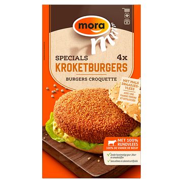 Foto van Mora specials kroketburgers 4 x 80g bij jumbo