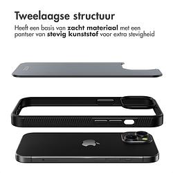 Foto van Accezz rugged frosted backcover iphone 15 telefoonhoesje zwart