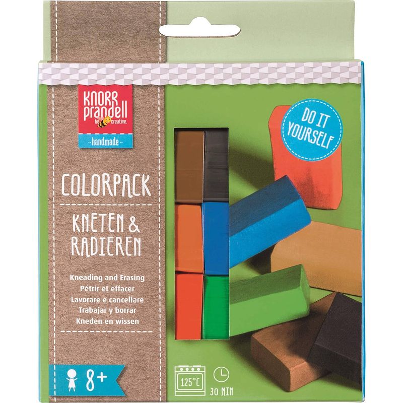 Foto van Brunnen boetseerklei-gum junior colorpack basic 6-delig