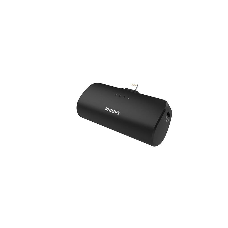 Foto van Philips powerbank dlp2510c/00 - 2500 mah - compact - licht - iphone - zwart