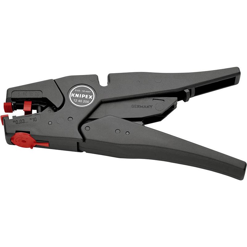 Foto van Knipex 12 40 200 automatische isoleertang 0.03 tot 10 mm² 7 tot 32