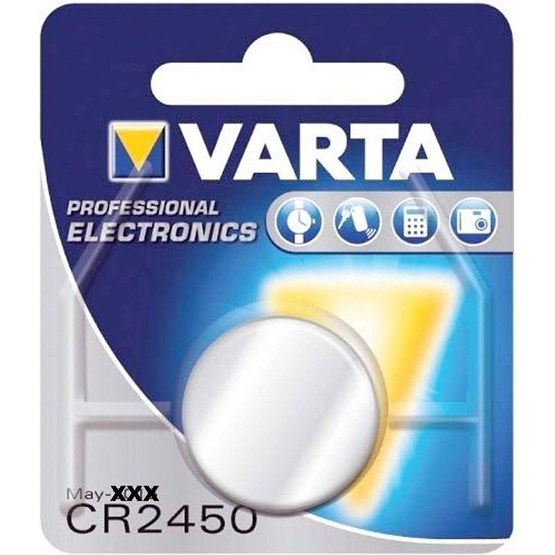 Foto van Varta cr2450 6450 lithium 3v/560mah 502462