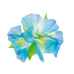 Foto van Boland haaraccessoire hawaii hibiscus dames 12 cm polyester blauw