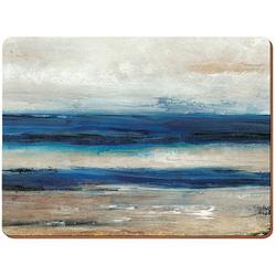 Foto van Creative tops placemats blue abstract 40 x 29 cm kurk blauw 4 stuks