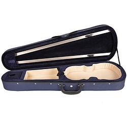 Foto van Leonardo vc-1312-bu basic series violin case koffer voor 1/2 viool