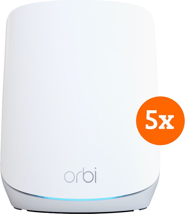 Foto van Netgear orbi rbk7635 mesh wifi 6 (5-pack)