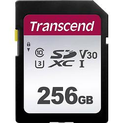 Foto van Transcend premium 300s sdxc-kaart 256 gb class 10, uhs-i, uhs-class 3, v30 video speed class
