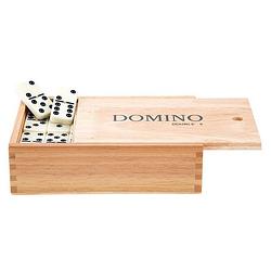 Foto van Longfield domino dubbel 9 ogen in kist - 55 stenen