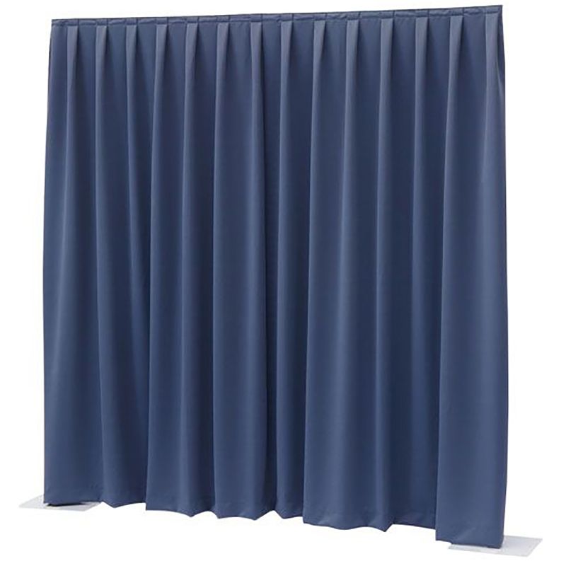 Foto van Wentex p&d curtain dimout 300x300 pipe & drape geplooid gordijn blauw