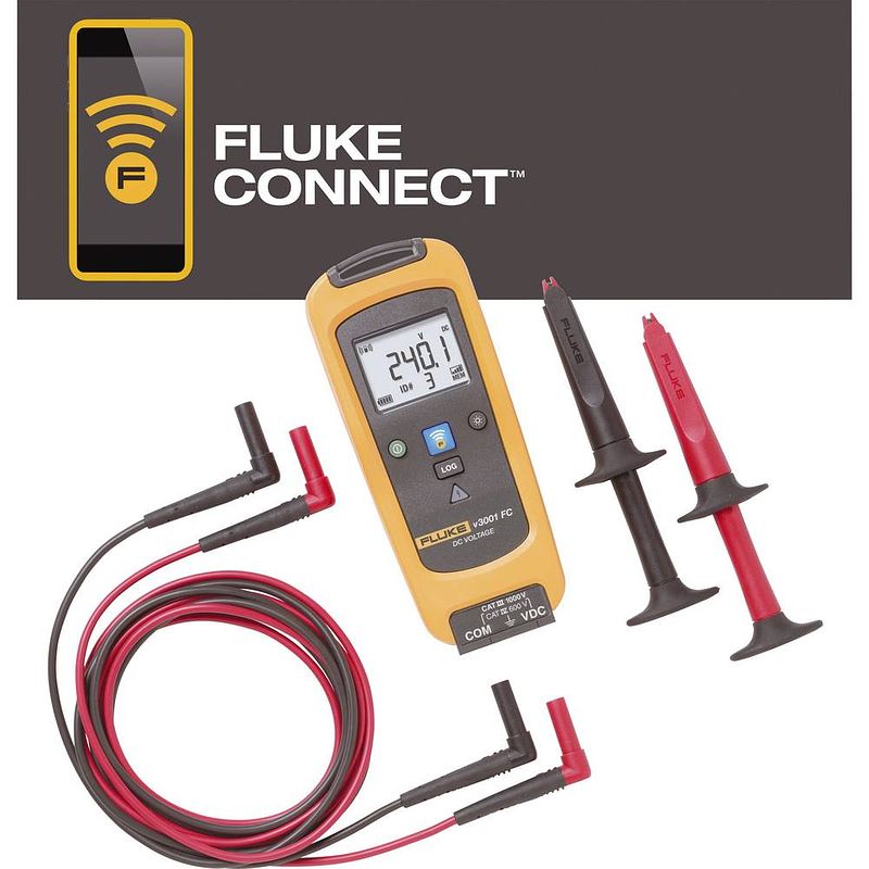 Foto van Fluke flk-v3001 fc multimeter digitaal cat iii 1000 v, cat iv 600 v weergave (counts): 6000