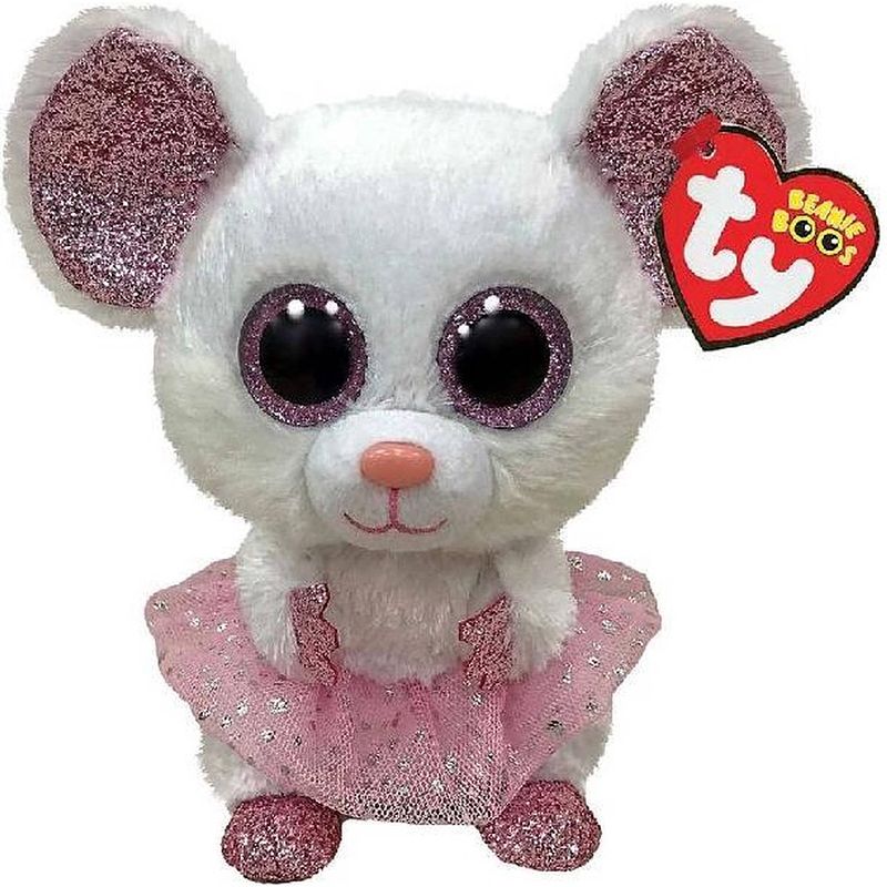 Foto van Ty beanie boo's nina mouse 15cm