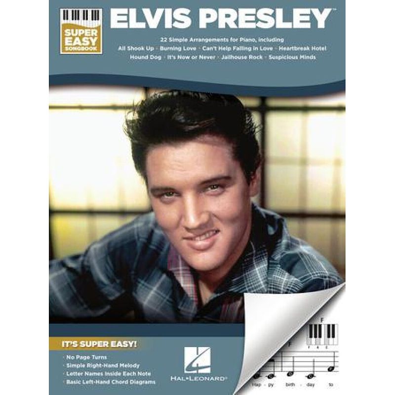 Foto van Hal leonard elvis presley super easy piano songboek voor piano