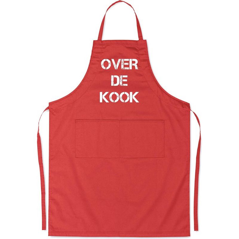 Foto van Benza schort over de kook - grappige/leuke/mooie/luxe keukenschort - rood