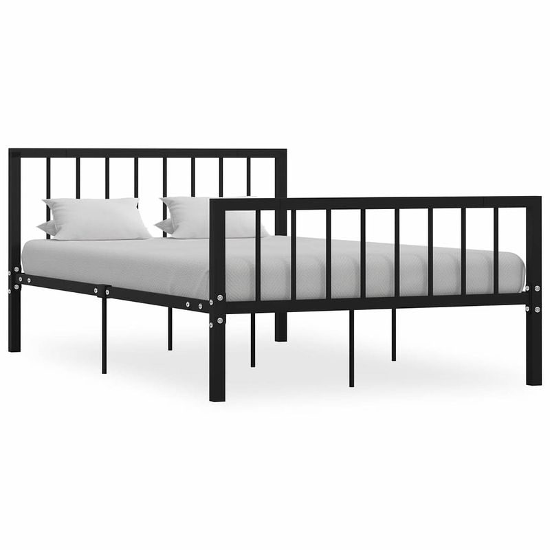 Foto van Vidaxl bedframe metaal zwart 120x200 cm