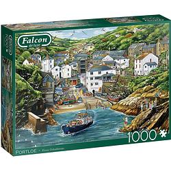 Foto van Falcon legpuzzel portloe karton groen 1000 stukjes