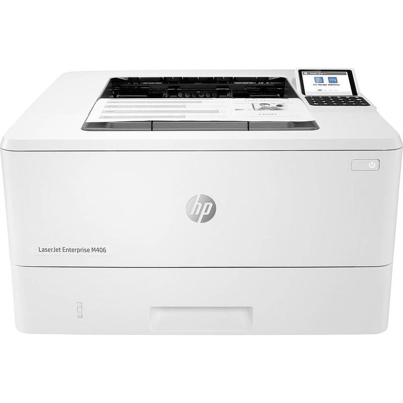 Foto van Hp laserjet enterprise m406dn laserprinter (zwart/wit) a4 40 pag./min. 1200 x 1200 dpi duplex, lan, usb