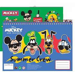 Foto van Disney notitieboek mickey 33 x 23 cm ringband blauw 2-delig