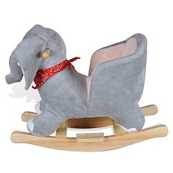 Foto van The living store schommelstoel olifant - baby - 60 x 32 x 54 cm