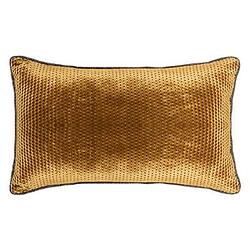 Foto van Casa di elturo velvet kussen gold ocre - oker/goud 30 x 50 cm (incl. vulling)