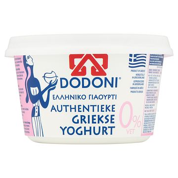 Foto van Dodoni authentieke griekse yoghurt 0% vet 500g bij jumbo
