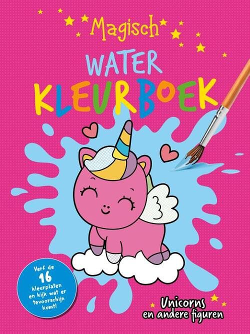 Foto van Waterkleurblok unicorns - paperback (9789036645898)