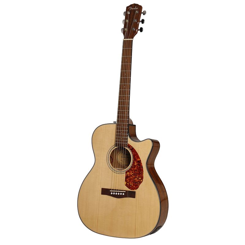 Foto van Fender classic design cc-140sce natural wn elektrisch-akoestische westerngitaar met koffer