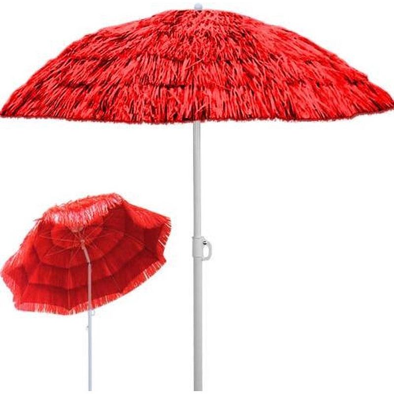 Foto van Parasol - zonnescherm - hawaii - rood