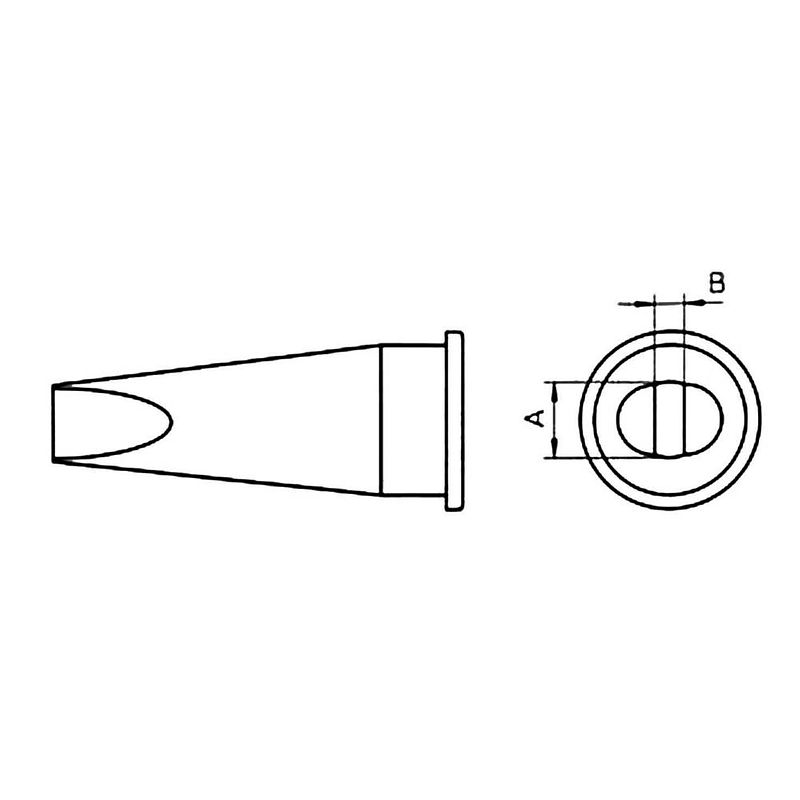 Foto van Weller lht-c soldeerpunt beitelvorm, recht grootte soldeerpunt 3.2 mm inhoud: 1 stuk(s)