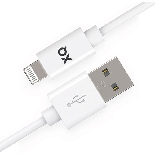 Foto van Xqisit oplaadkabel charge en sync lightning naar usb-a (wit)