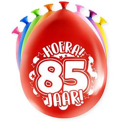 Foto van Paper dreams ballonnen party 85 jaar 18,5 x 11 cm latex 8 stuks