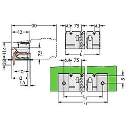 Foto van Wago 721-865/001-000 male header (standaard) 2060 totaal aantal polen 5 rastermaat: 7.50 mm 100 stuk(s)