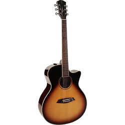 Foto van Sire larry carlton a3gs vintage sunburst elektrisch-akoestische grand auditorium gitaar