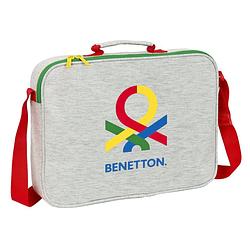 Foto van Schooltas benetton pop grijs (38 x 28 x 6 cm)