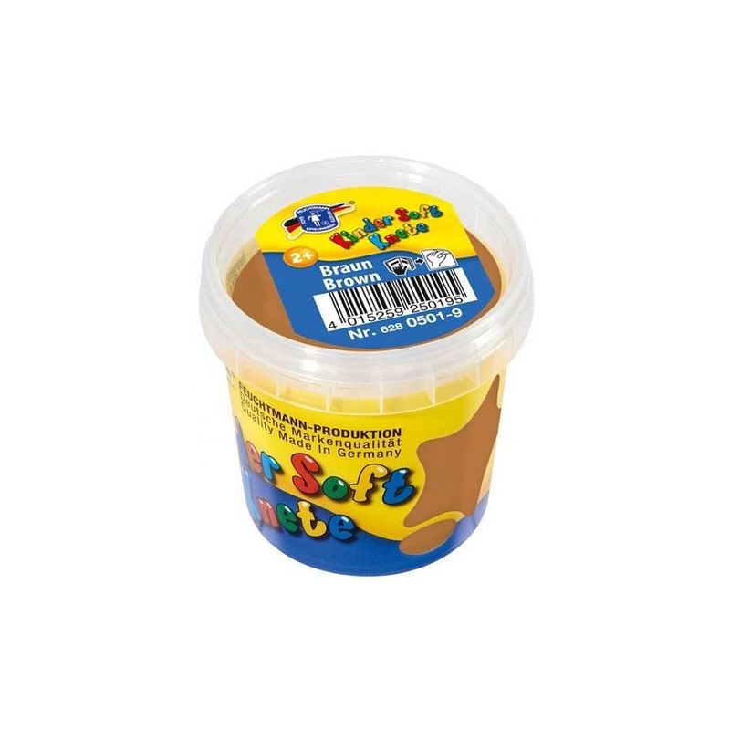 Foto van Feuchtmann kinder soft knete basic klei 150 gram bruin