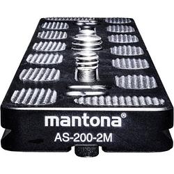 Foto van Mantona as-200-2m schnellwechselplatte snelwisselplaat schroefdraad (buiten)=1/4, 3/8