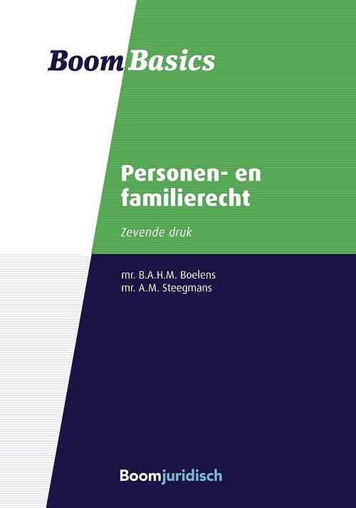 Foto van Boom basics personen- en familierecht - bregje boelens - ebook (9789054540403)