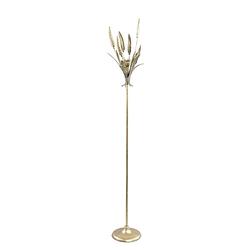 Foto van Ptmd erwin gold metal candleholder with leaves