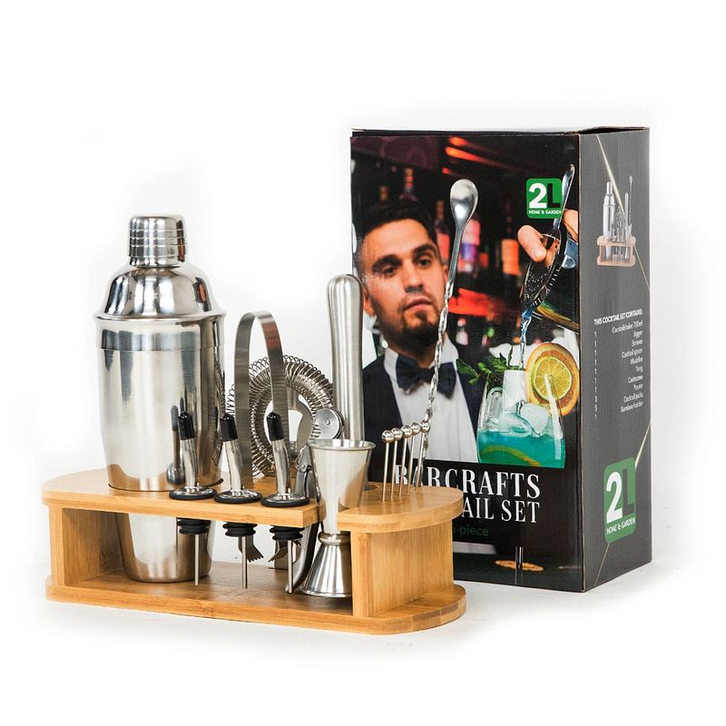 Foto van Barcrafts cocktailset 16-delig incl standaard