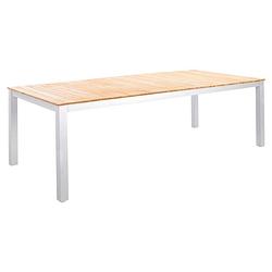 Foto van Yoi diningtafel arashi teak-white 220 x 100 cm