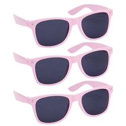 Foto van Hippe party zonnebrillen lichtroze 10 stuks - verkleedbrillen