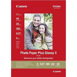 Foto van Canon photo paper plus glossy ii pp-201 2311b019 fotopapier din a4 265 g/m² 20 vellen glanzend