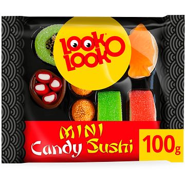 Foto van Look o look snoep sushi mini uitdeel snoep cadeau geschenkdoos 100 gram bij jumbo