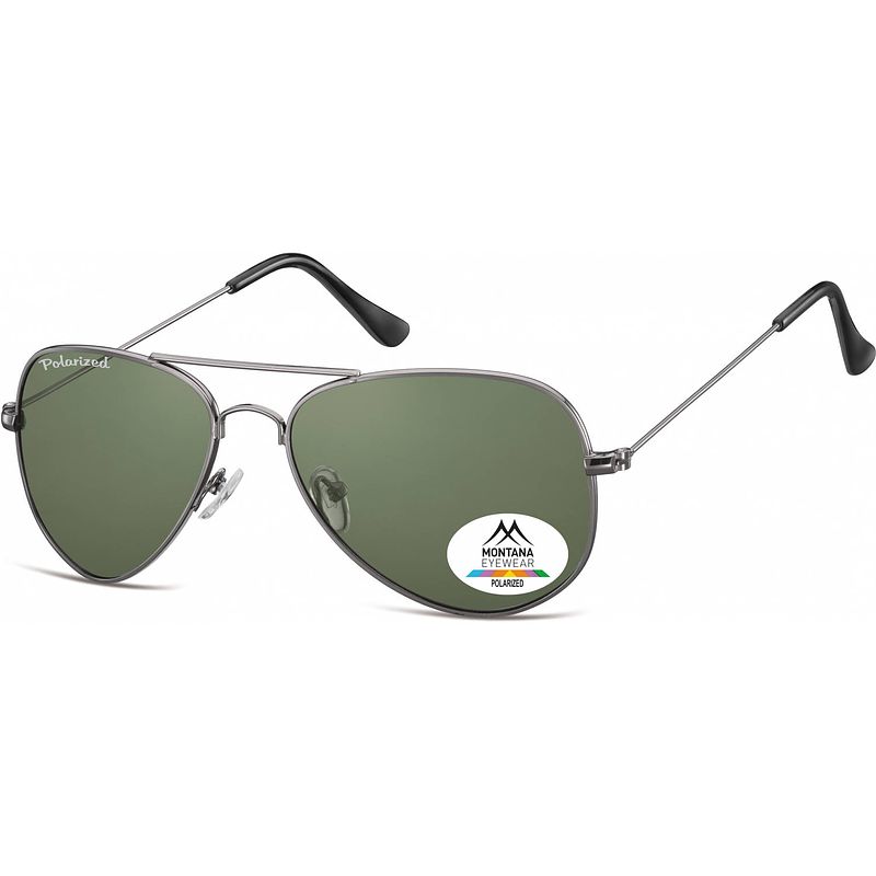 Foto van Montana zonnebril unisex aviator zilver (mp94c)