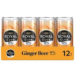Foto van Royal club 0% suiker ginger beer 12 x 250ml bij jumbo