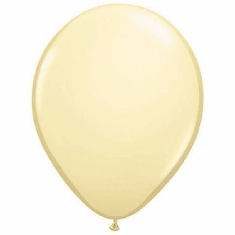 Foto van Metallic ivoren ballonnen 10 stuks 30 cm - ballonnen