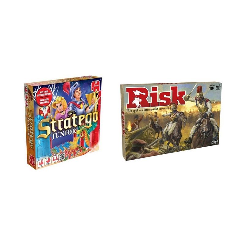 Foto van Spellenbundel - 2 stuks - stratego junior & risk