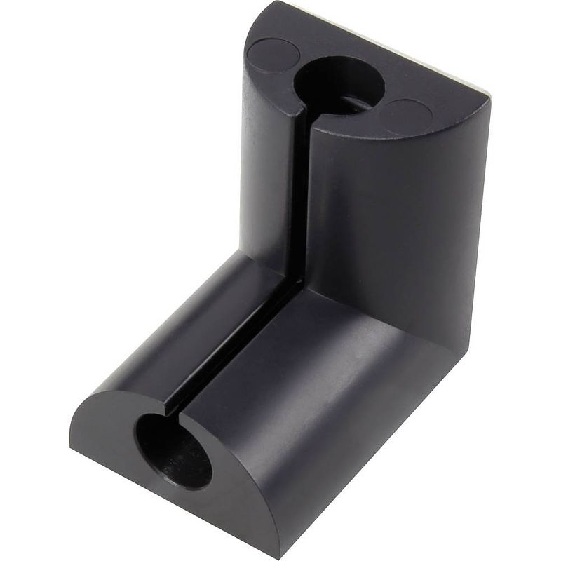 Foto van Tru components kabelclip 1226937 bundel-ø (bereik) 6.70 mm (max) voor hoekmontage zwart 1 stuk(s)