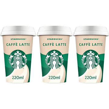 Foto van Starbucks chilled coffee caffe latte ijskoffie 3 x 220ml bij jumbo