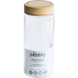 Foto van Pebbly - voorraadpot, bamboe, rond, 850 ml - pebbly