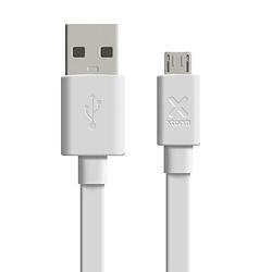 Foto van Xtorm flat usb to micro usb cable (3m) white - overig (8718182274677)